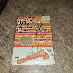 1939 Prais Insured Nylons Pantyhose New SZ 11 Vintage Beigetone So RARE!!